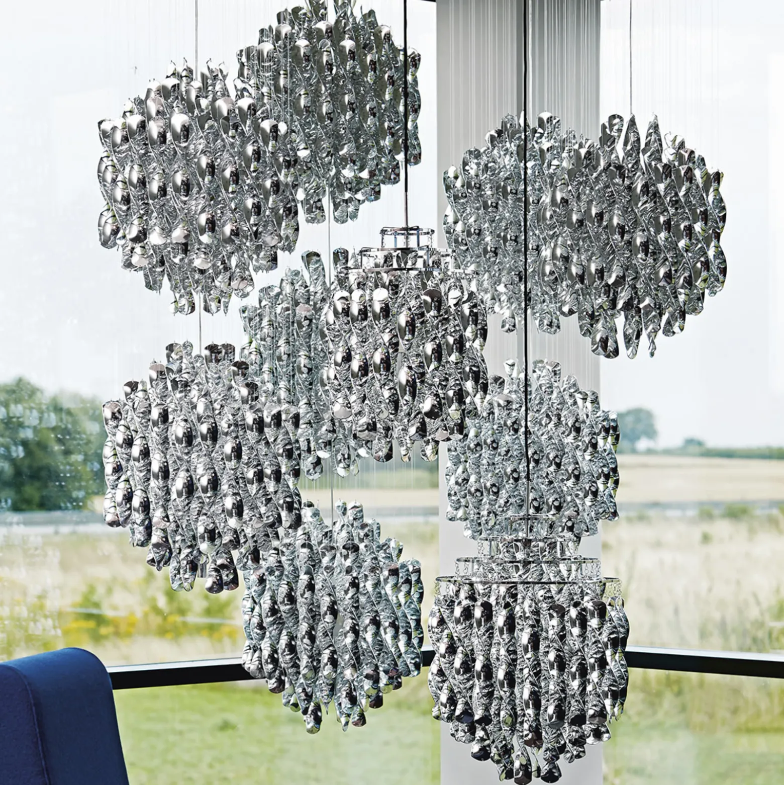 VERPAN Spiral Mini - Hängeleuchte in Silber