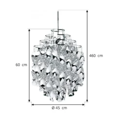 VERPAN Spiral SP01 - Pendelleuchte in Silber