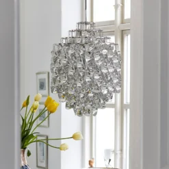 VERPAN Spiral SP01 - Pendelleuchte in Silber