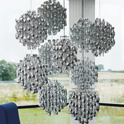 VERPAN Spiral SP01 - Pendelleuchte in Silber