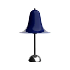 Verpan Tischleuchte Pantop, nachtblau, Höhe 23 cm, Metall