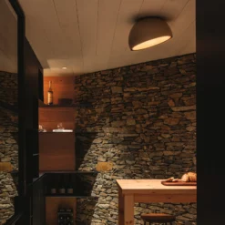 Vibia Duo 4876 schräge LED-Deckenleuchte, creme