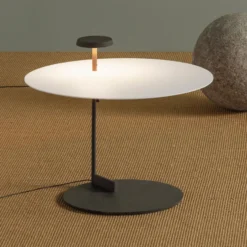 Vibia Flat LED-Bodenlampe 43 cm weiß, dimmbar
