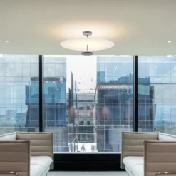 Vibia Flat LED-Deckenleuchte 2-flg. Ø 90 cm weiß