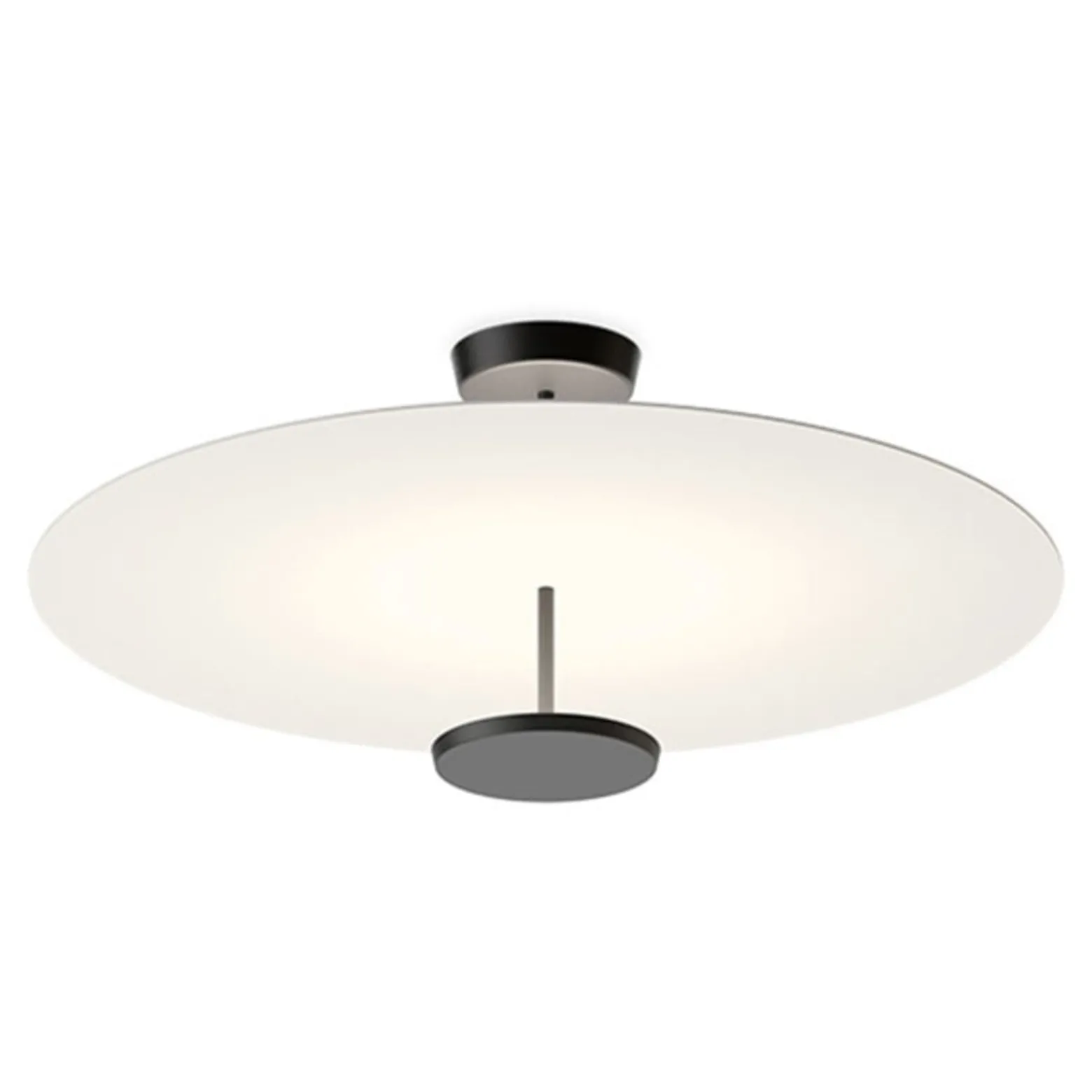Vibia Flat LED-Deckenleuchte 2-flg. Ø 90 cm weiß