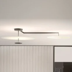 Vibia Flat LED-Deckenleuchte 3-flg. Ø 55 cm weiß