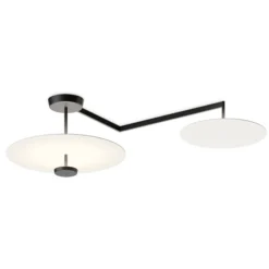Vibia Flat LED-Deckenleuchte 3-flg. Ø 55 cm weiß