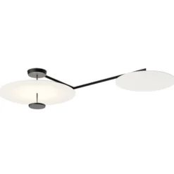 Vibia Flat LED-Deckenleuchte 3-flg. Ø 90 cm weiß