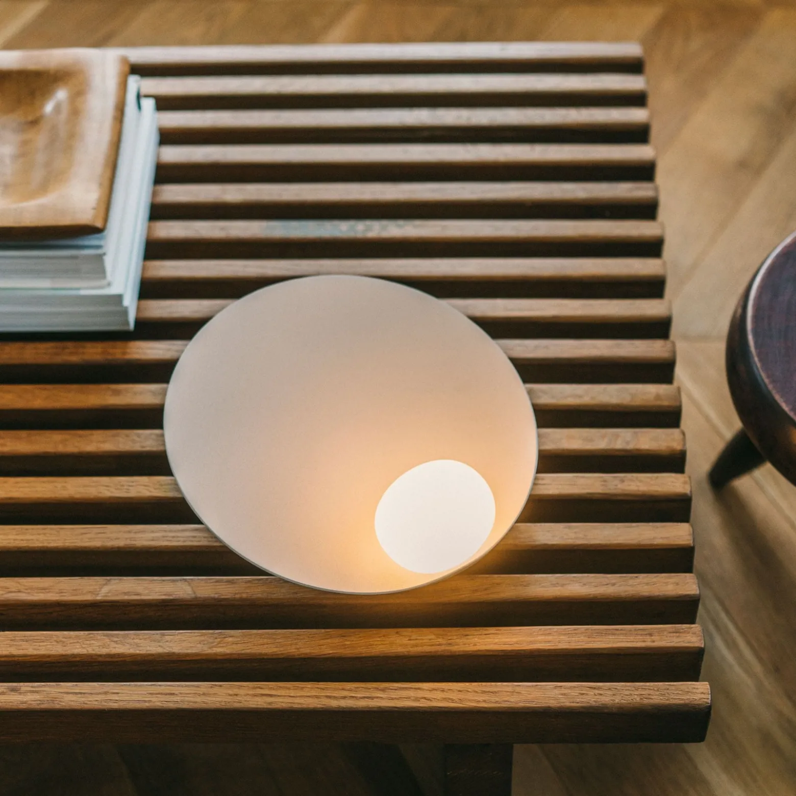 Vibia LED-Akkutischleuchte Musa 7404, taupe