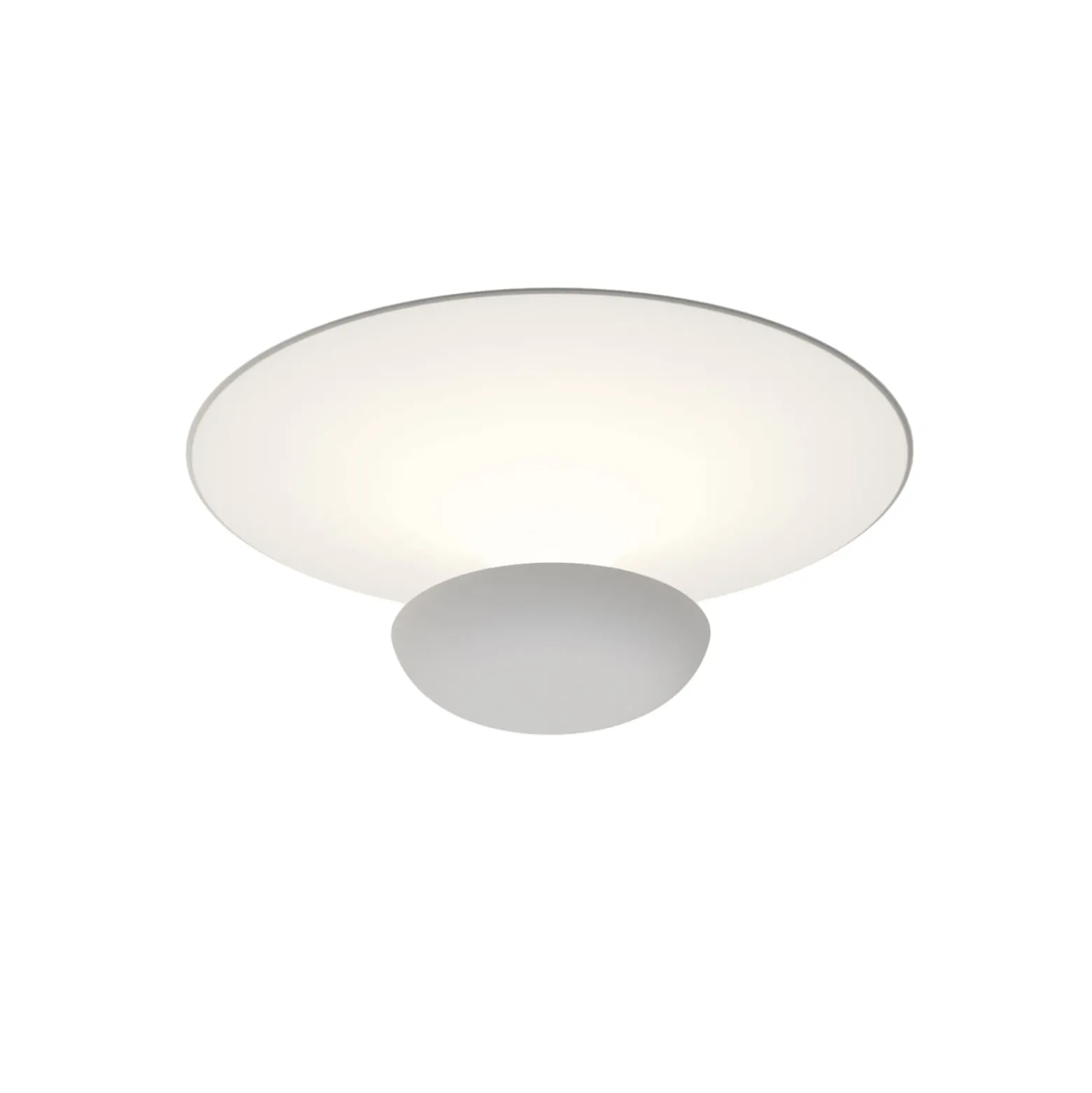 Vibia LED-Deckenleuchte Funnel, weiß, Alu, Ø 35 cm, 2.700K