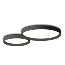 Vibia Up - schlichte LED-Deckenleuchte graphit