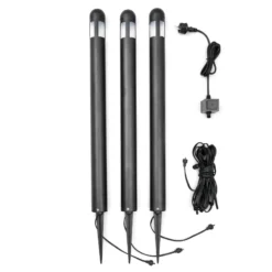 Vielseitiges 3er-Set LED-Wegeleuchten Amalfi