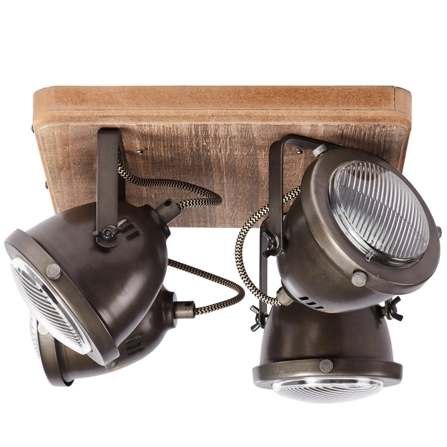 Vierflammige Deckenlampe Carmen Wood