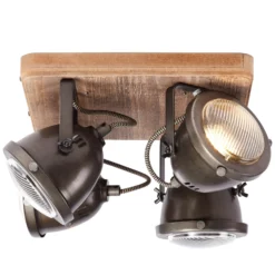 Vierflammige Deckenlampe Carmen Wood