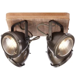 Vierflammige Deckenlampe Carmen Wood