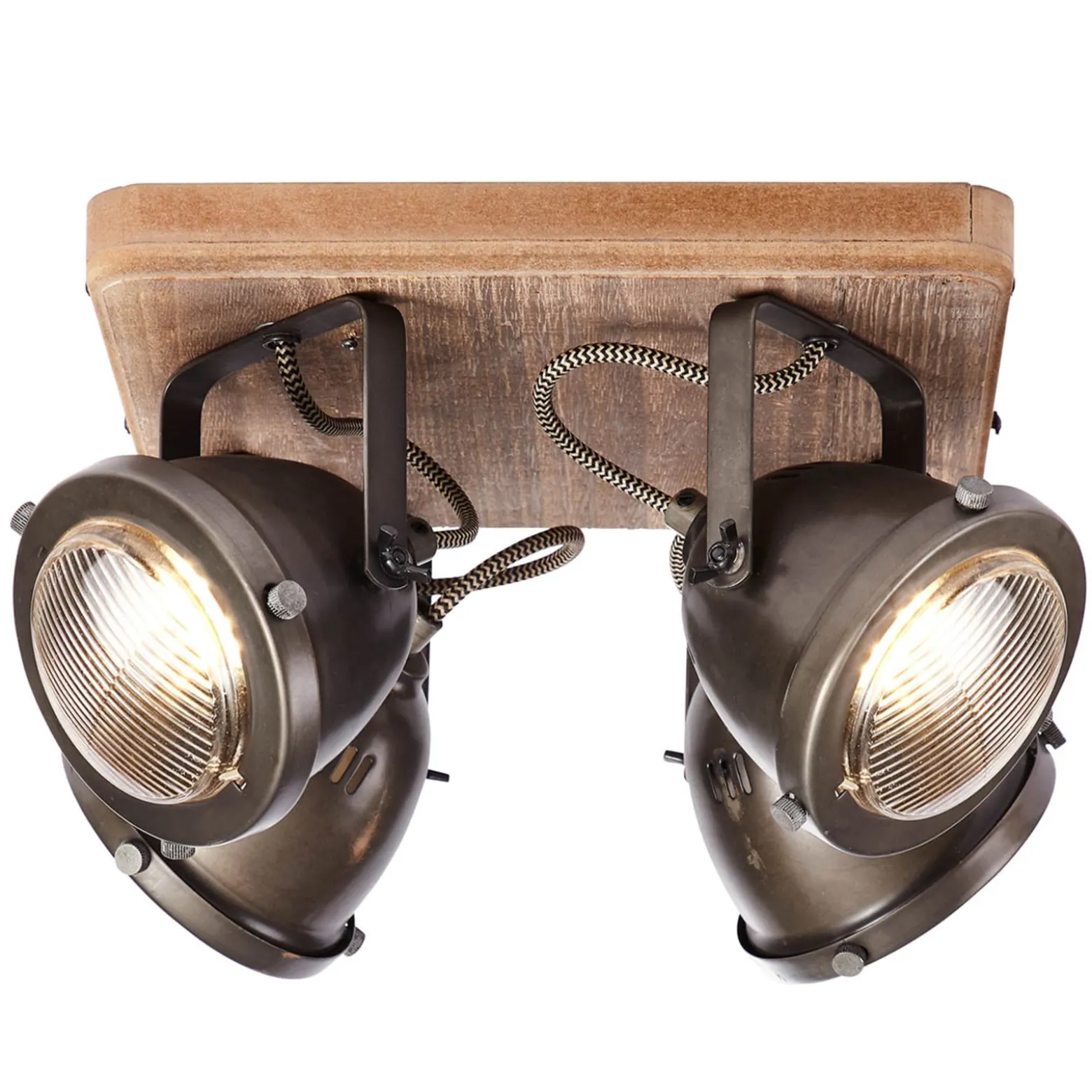 Vierflammige Deckenlampe Carmen Wood