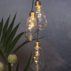 Vintage-LED-Dekoleuchte Glow mit Timer, klar