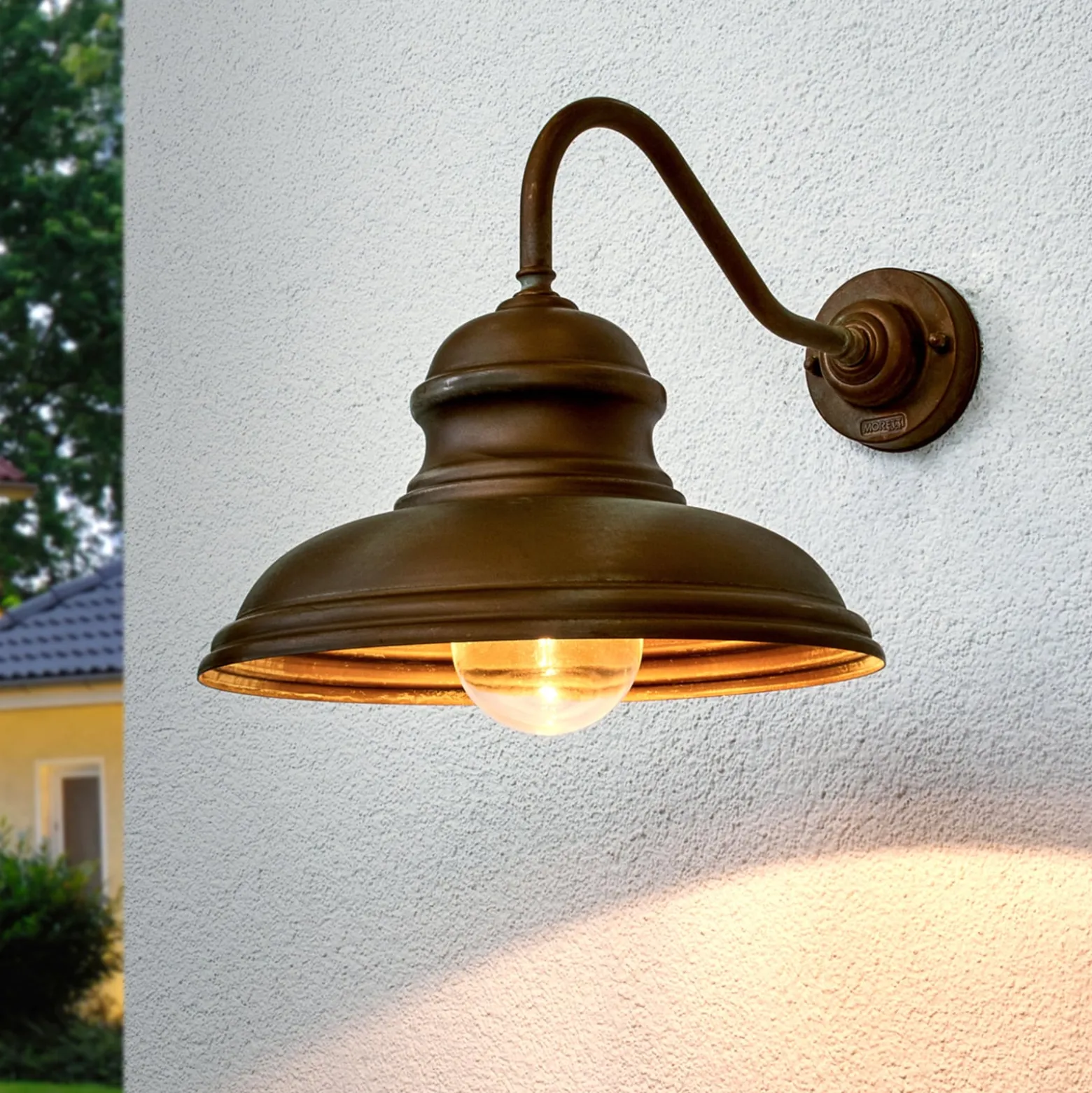 Wandlampe ALESSIA in Messing antik