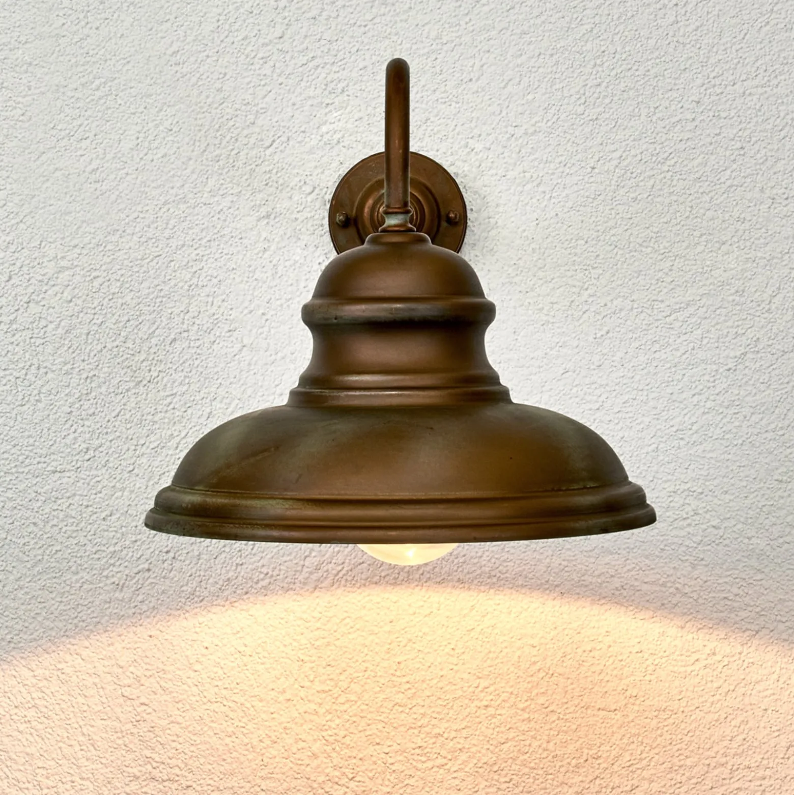 Wandlampe ALESSIA in Messing antik