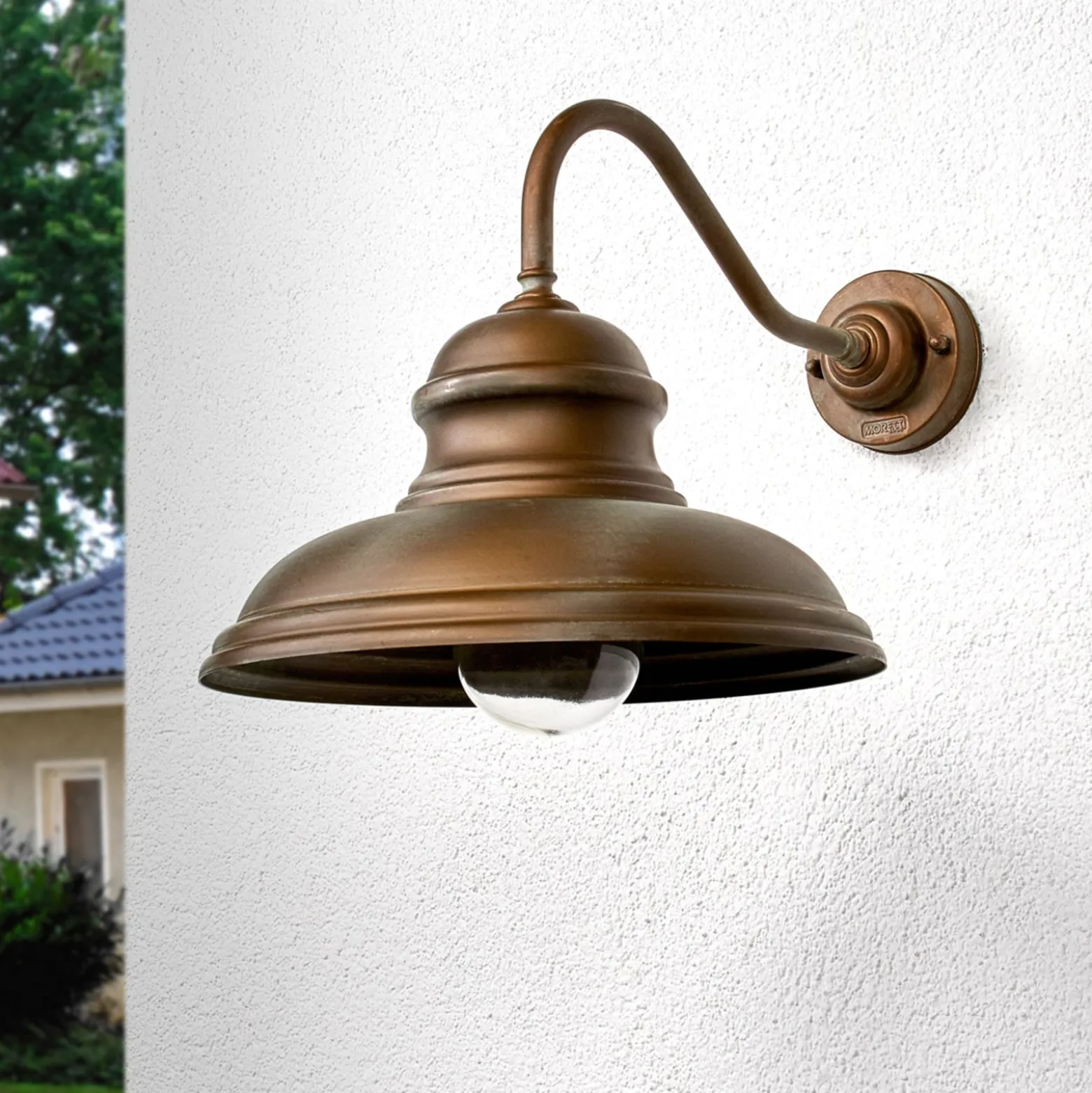 Wandlampe ALESSIA in Messing antik