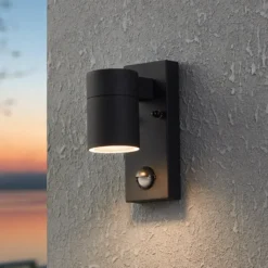 Wandlampe Riga 5, anthrazit, Höhe 16 cm, Metall