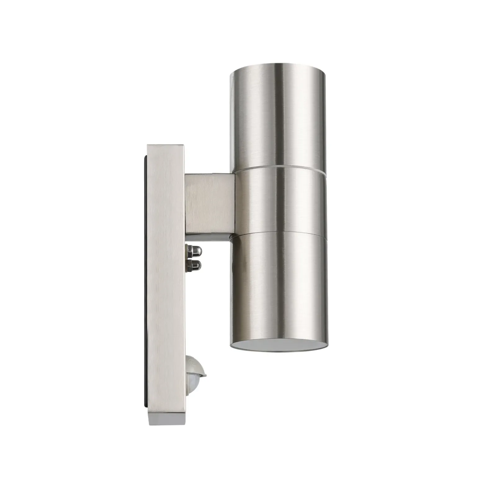 Wandlampe Riga 5 edelstahl 21 cm, Edelstahl, Sensor 2-flg.