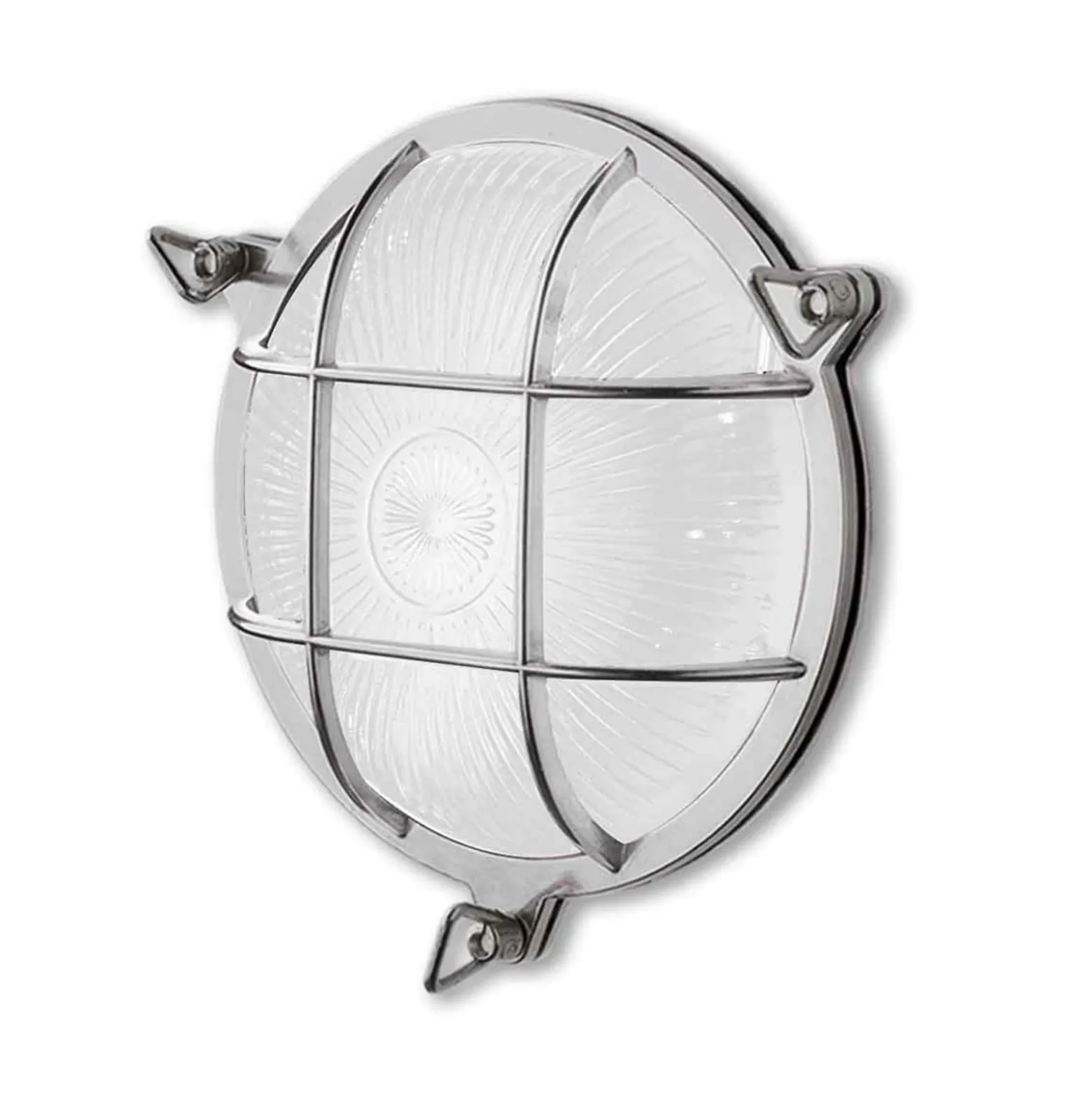 Wandlampe Tortuga 200.20, rund, nickel/opal