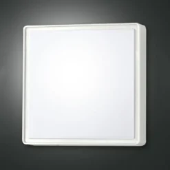 Wandleuchte Oban, 30 cm x 30 cm, 2 x E27, weiß, IP65