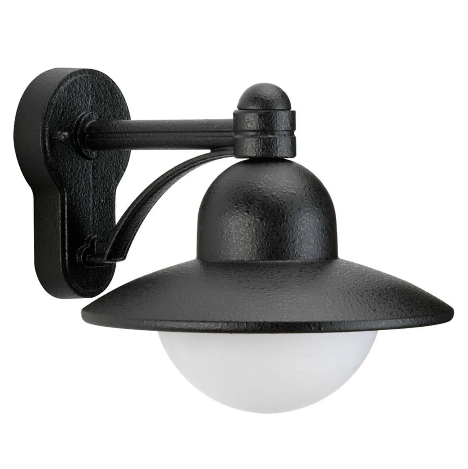 Wandleuchte Yarai im Landhausstil - schwarz