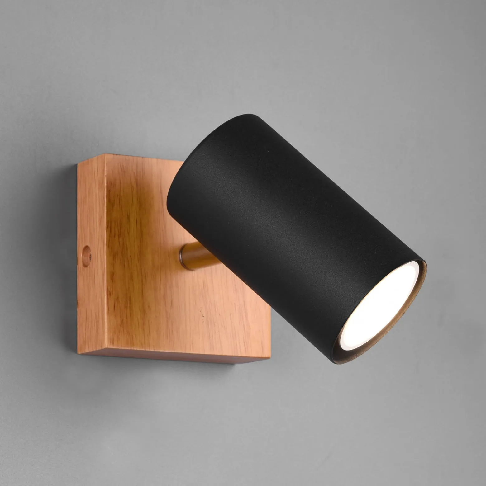 Wandspot Marley, schwarz matt
