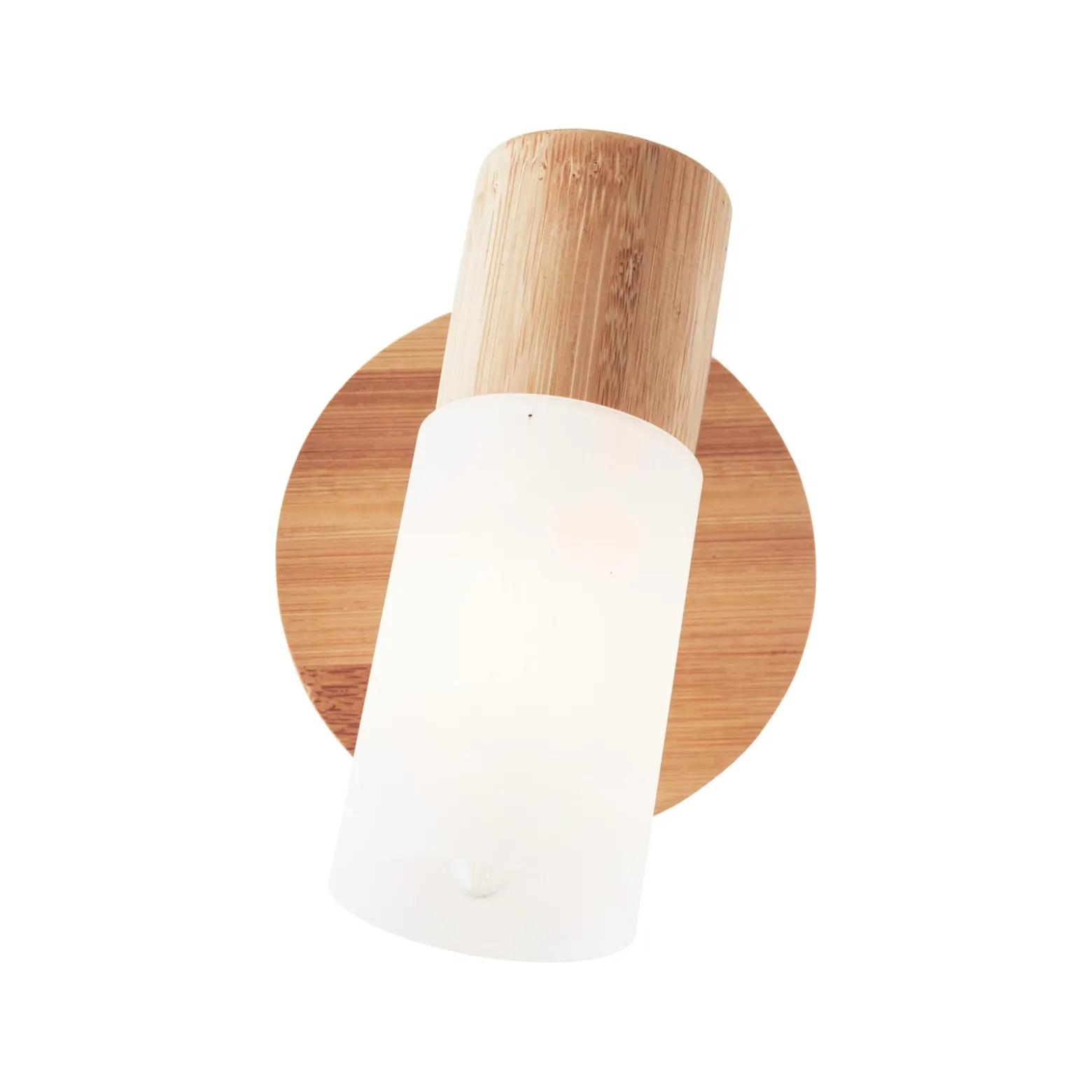 Wandstrahler Babsan, Ø 10 cm, holz hell, Bambus