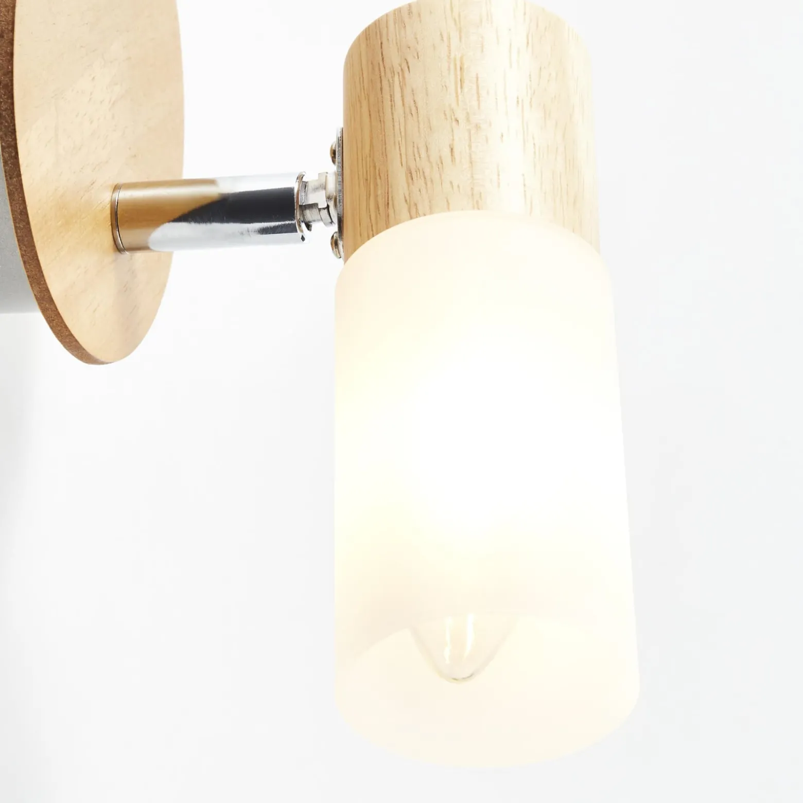 Wandstrahler Babsan, Ø 10 cm, holz hell, Bambus