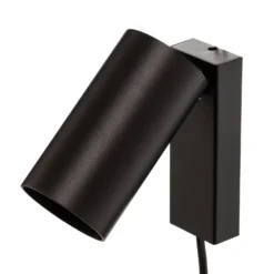 Wandstrahler Mono I mit Stecker schwarz