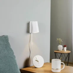 Wandstrahler Mono I mit Stecker weiß
