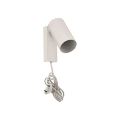 Wandstrahler Mono I mit Stecker weiß