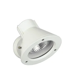 Wandstrahler 643 W, weiß, IP54, E27, Aluminium, schwenkbar