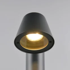 Wegelampe Beni, schwarz matt, Höhe 100 cm, Metall