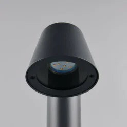 Wegelampe Beni, schwarz matt, Höhe 100 cm, Metall