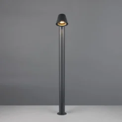 Wegelampe Beni, schwarz matt, Höhe 100 cm, Metall