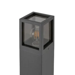 Wegelampe Facado II, Höhe 65 cm, grau/rauch, 11 x 11 cm IP65