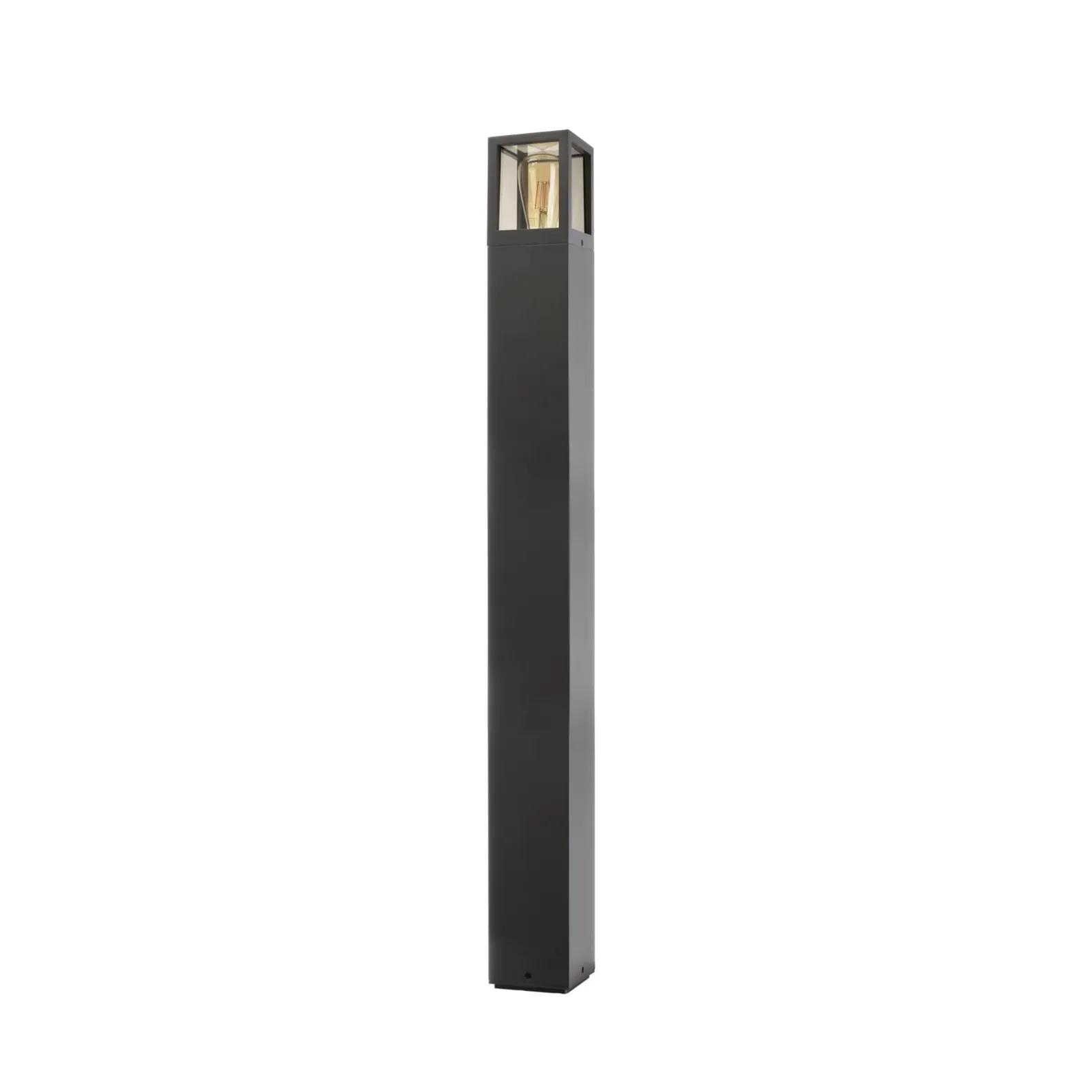 Wegelampe Facado II, Höhe 100 cm, grau/rauch 11 x 11 cm IP65