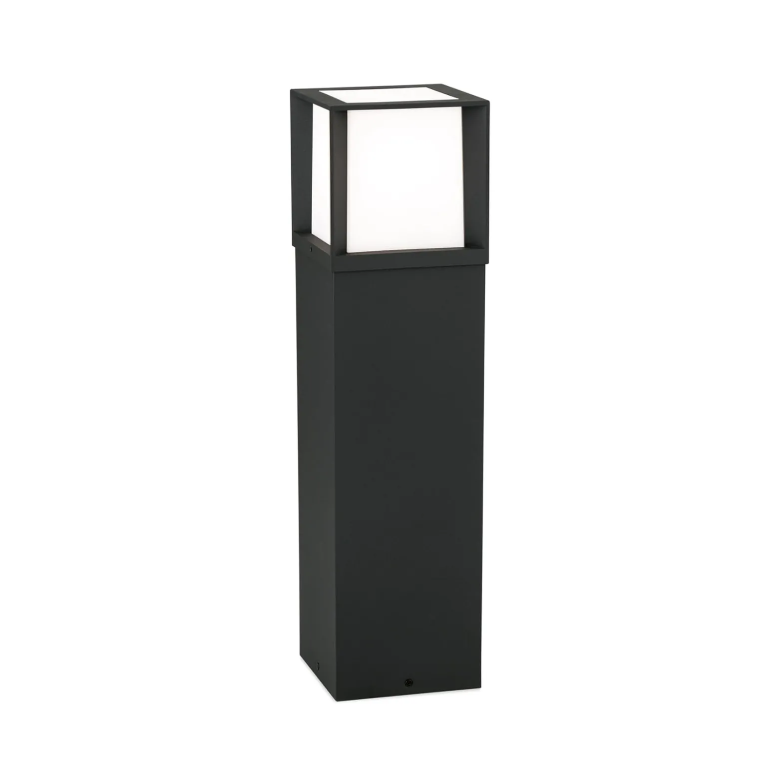 Wegelampe Henry, schwarz, Höhe 60 cm, Alu/Edelstahl