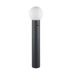 Wegelampe Mures, anthrazit, Höhe 80 cm, Metall, Sensor