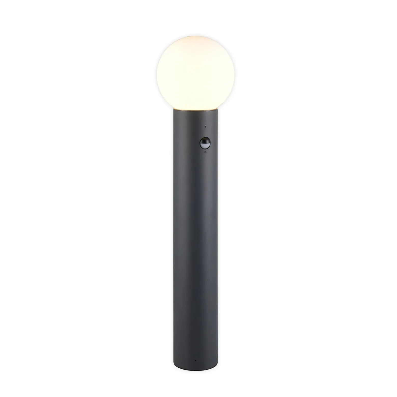 Wegelampe Mures, anthrazit, Höhe 80 cm, Metall, Sensor