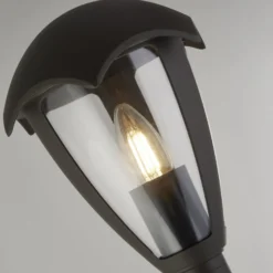 Wegeleuchte Bluebell, IP44, schwarz, Höhe 97 cm, Metall