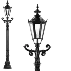 Wegeleuchte Brighton, schwarz, Höhe 95 cm, Metall, IP44