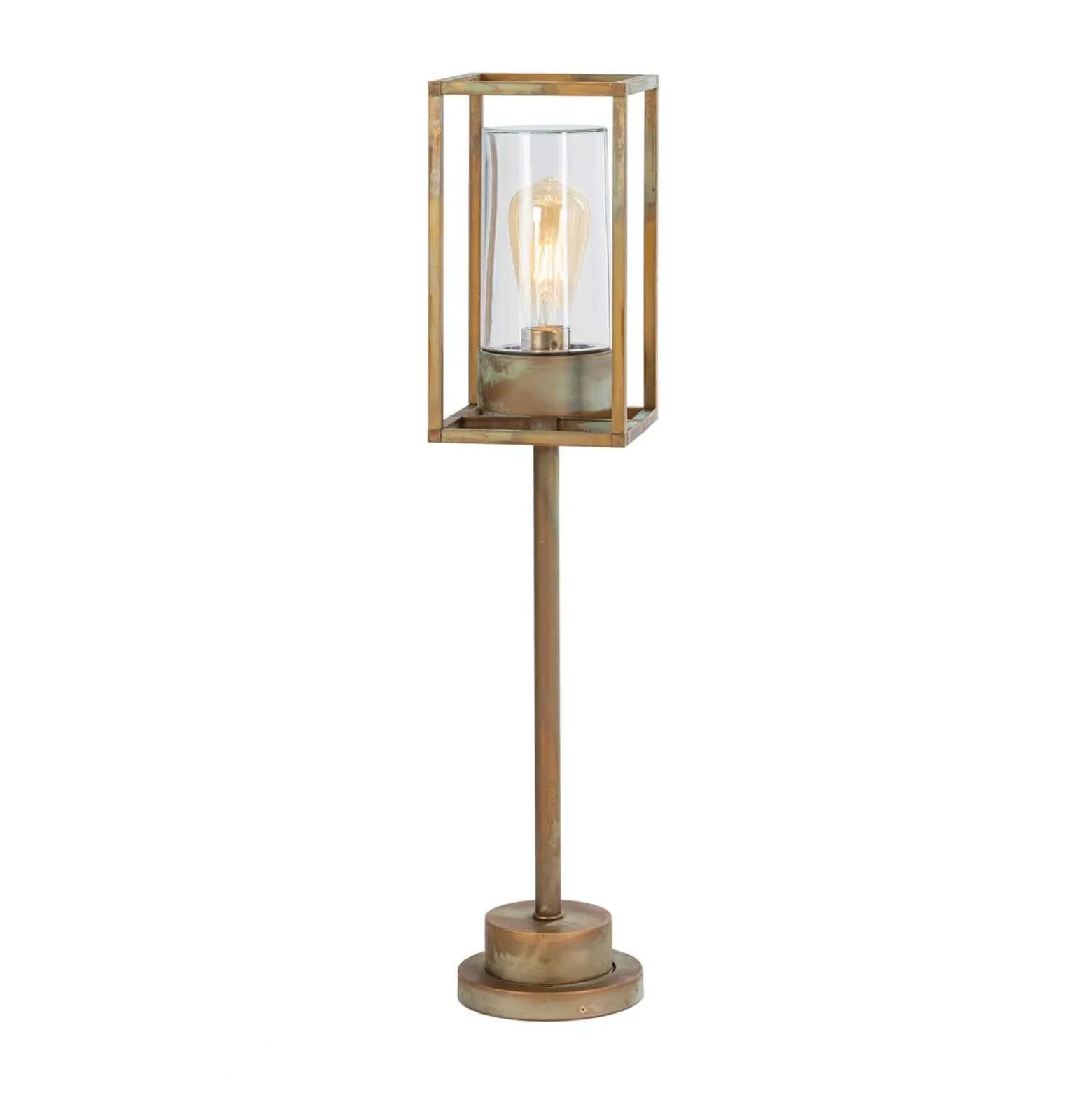 Wegeleuchte Cubic³ 3370 messing antik/klar
