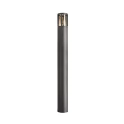 Wegeleuchte Facado II, Höhe 100 cm, grau/rauch, Ø 11 cm IP65