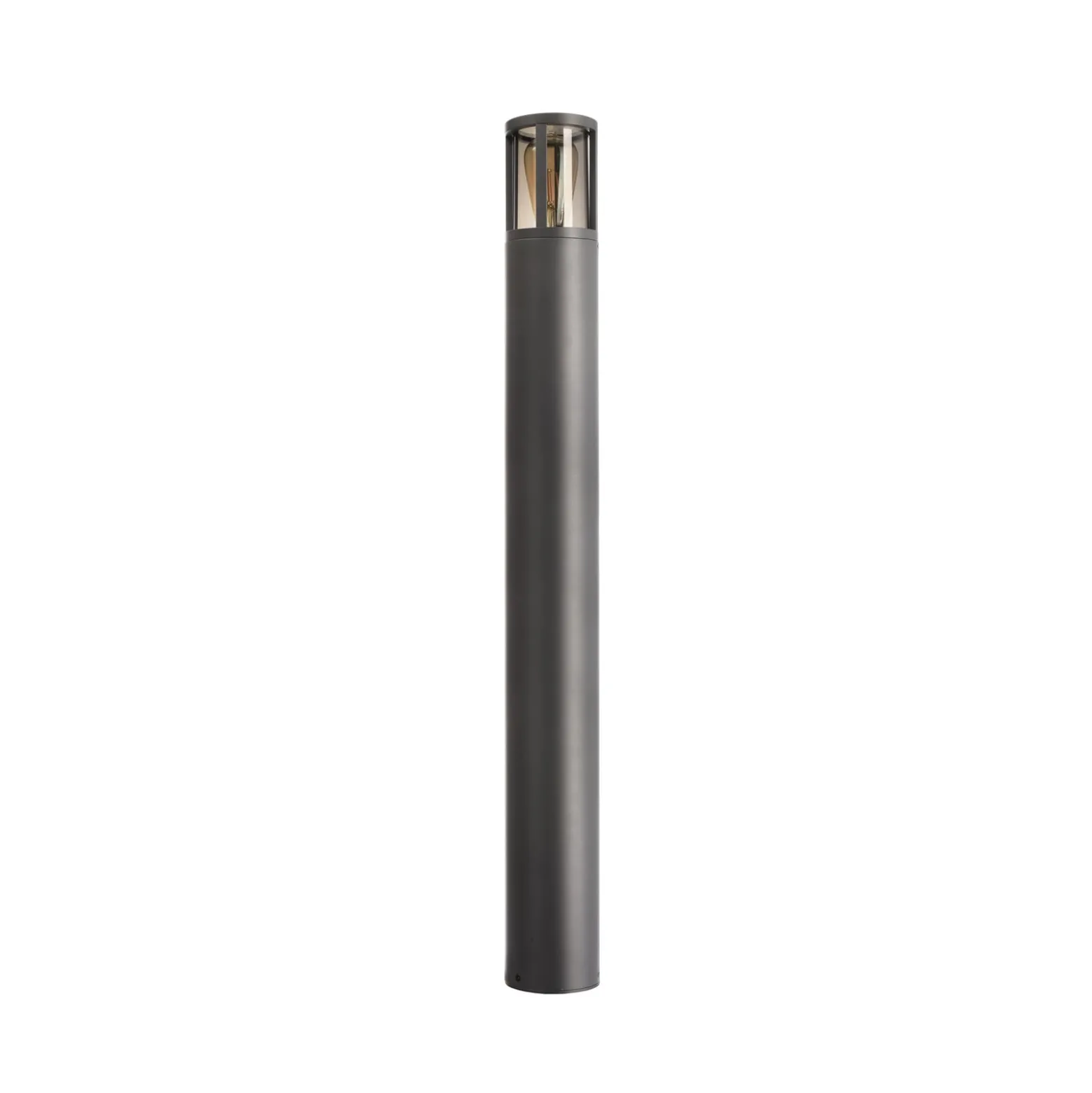 Wegeleuchte Facado II, Höhe 100 cm, grau/rauch, Ø 11 cm IP65