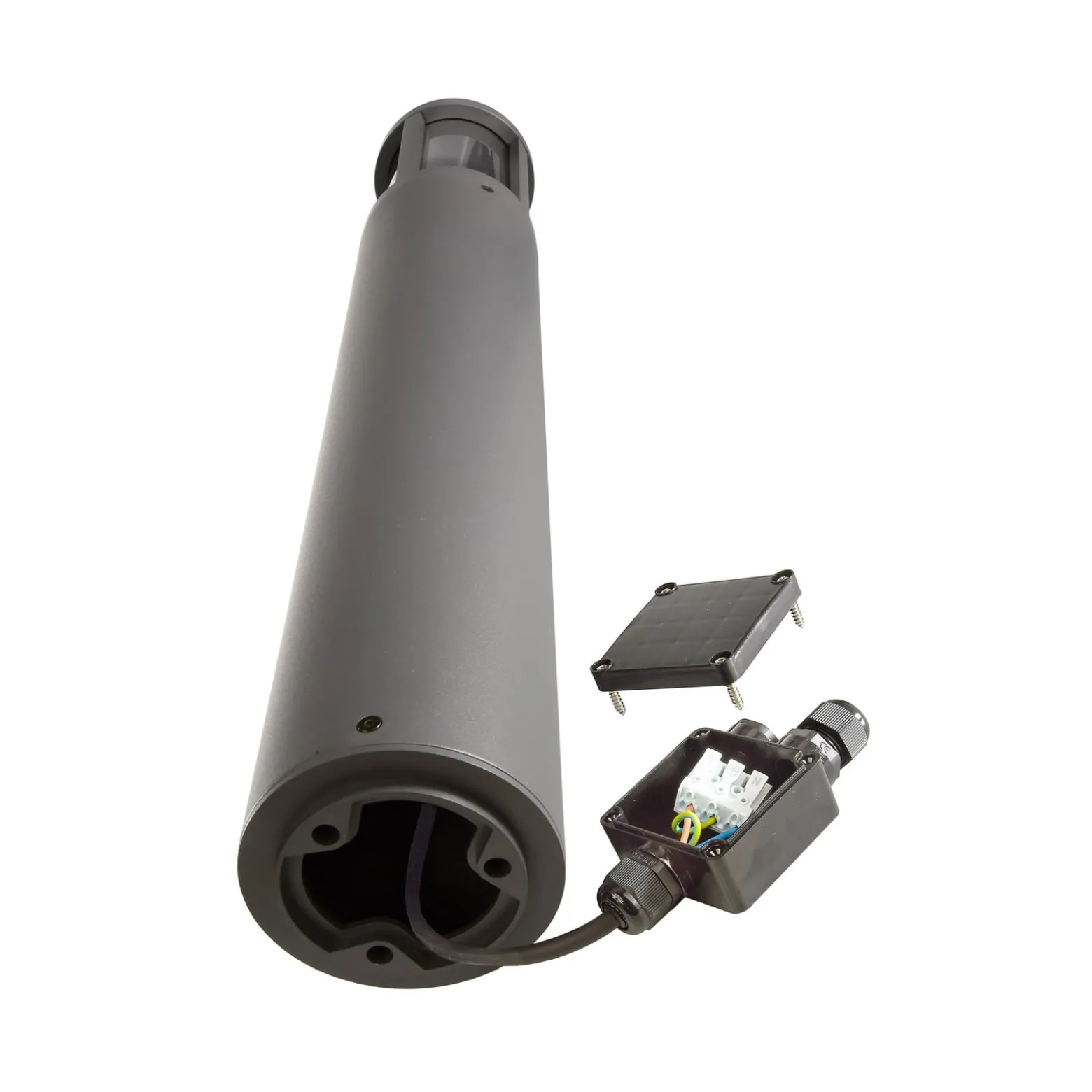 Wegeleuchte Facado II, Höhe 65 cm, grau/rauch, Ø 11 cm, IP65